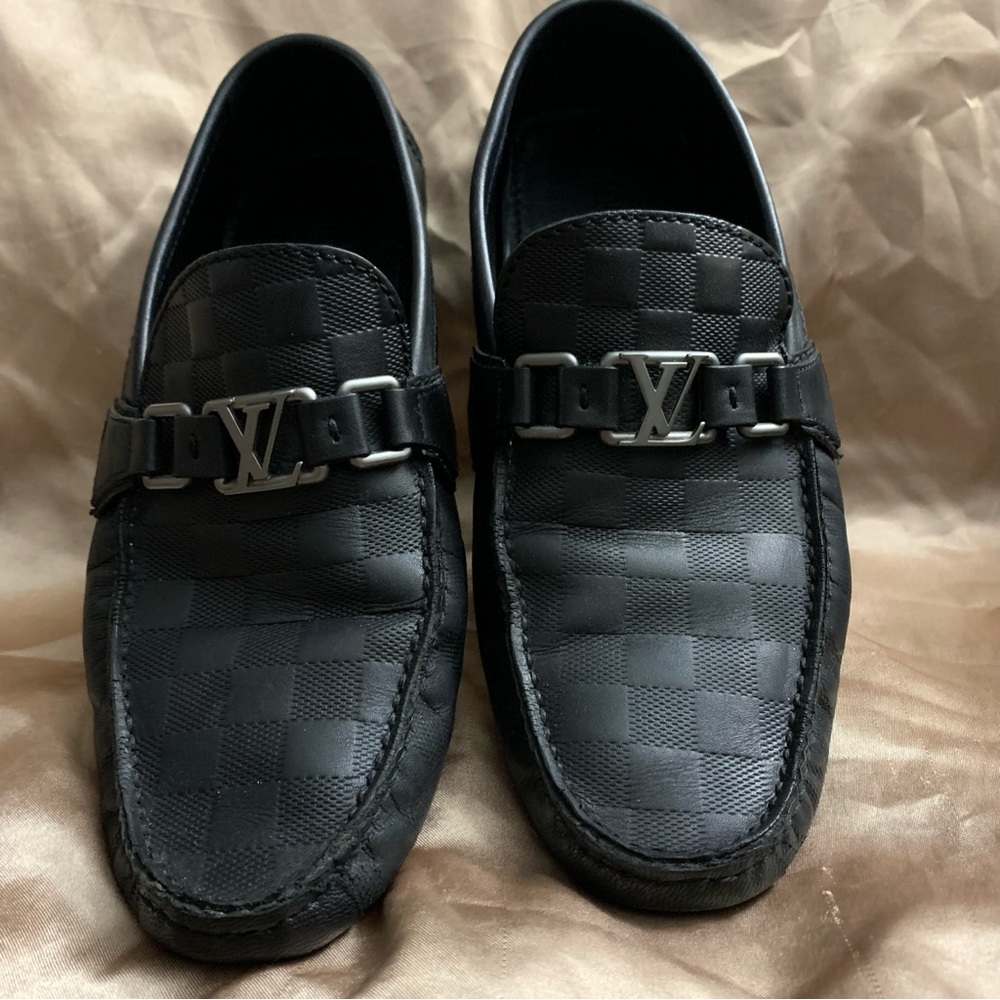 Louis Vuitton Black Damier Drivers